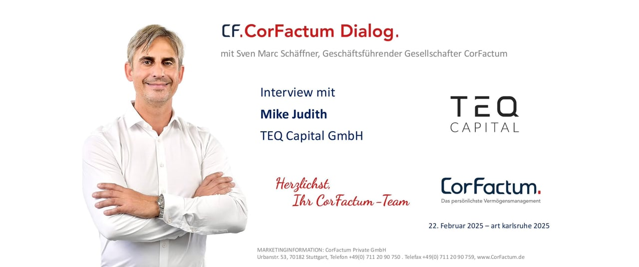 CorFactum Podiumsdiskussion art karlsruhe 2025 mit Mike Judith, TEQ Capital GmbH